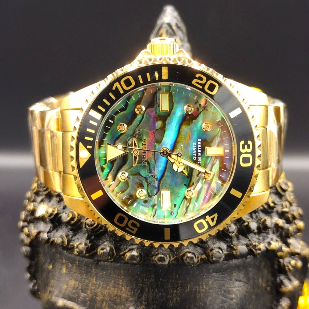 FIRM PRICE-NWOT Invicta Carat Diamond w/Abalone Dial Women's Watch.(WATCH ONLY)